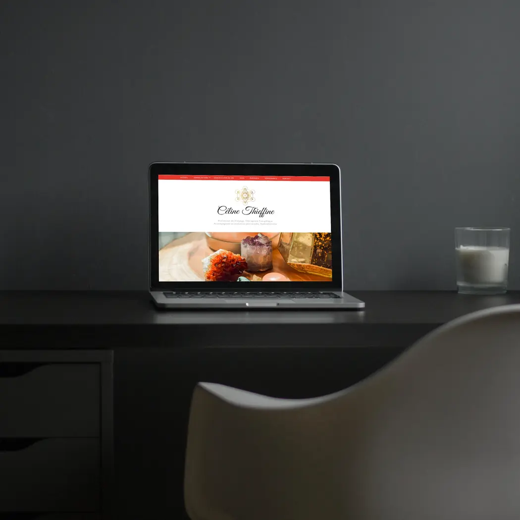Mockup du site celine thieffine
