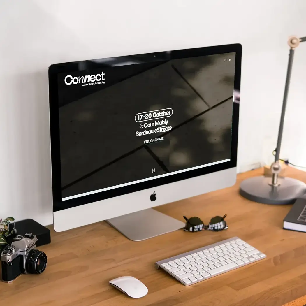 Mockup du site connect