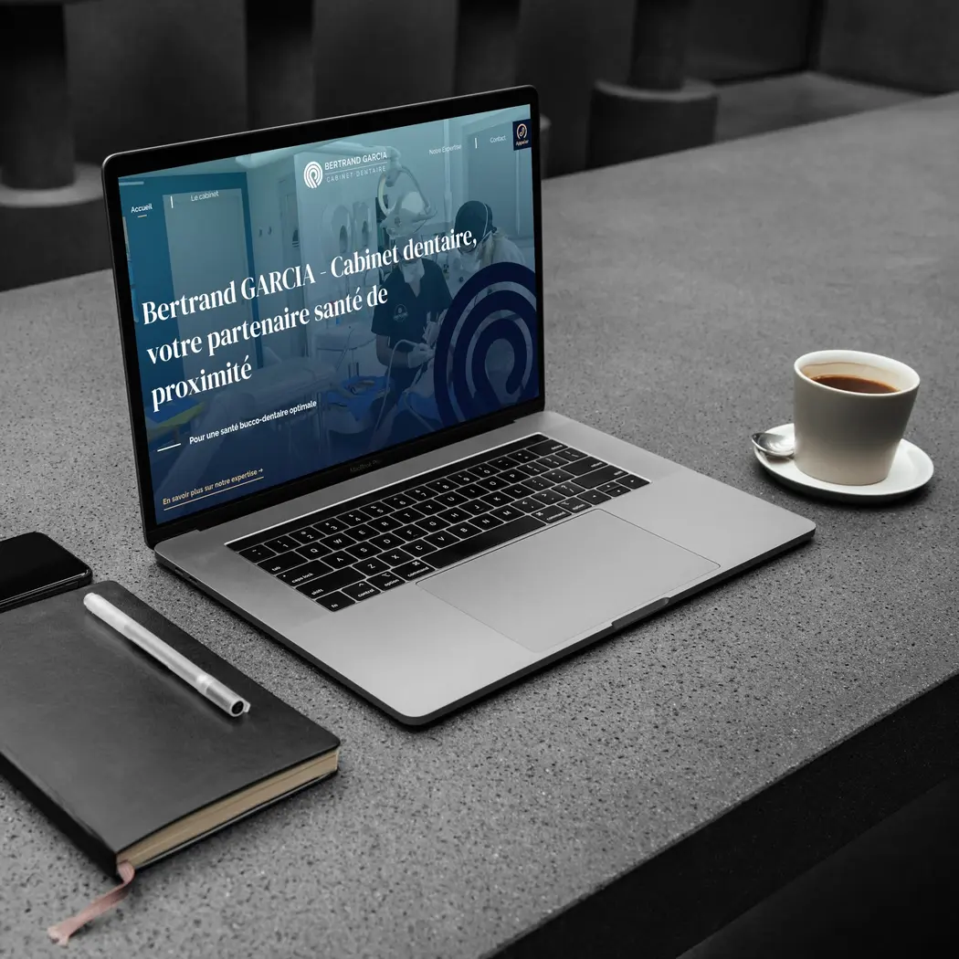 Mockup du site dr bertrand garcia