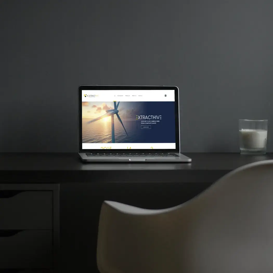 Mockup du site extracthive