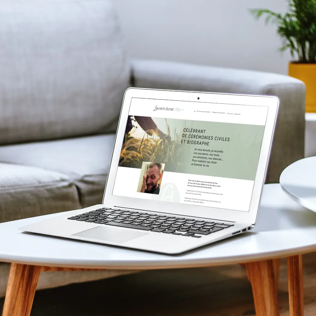 Mockup du site laurent dunet