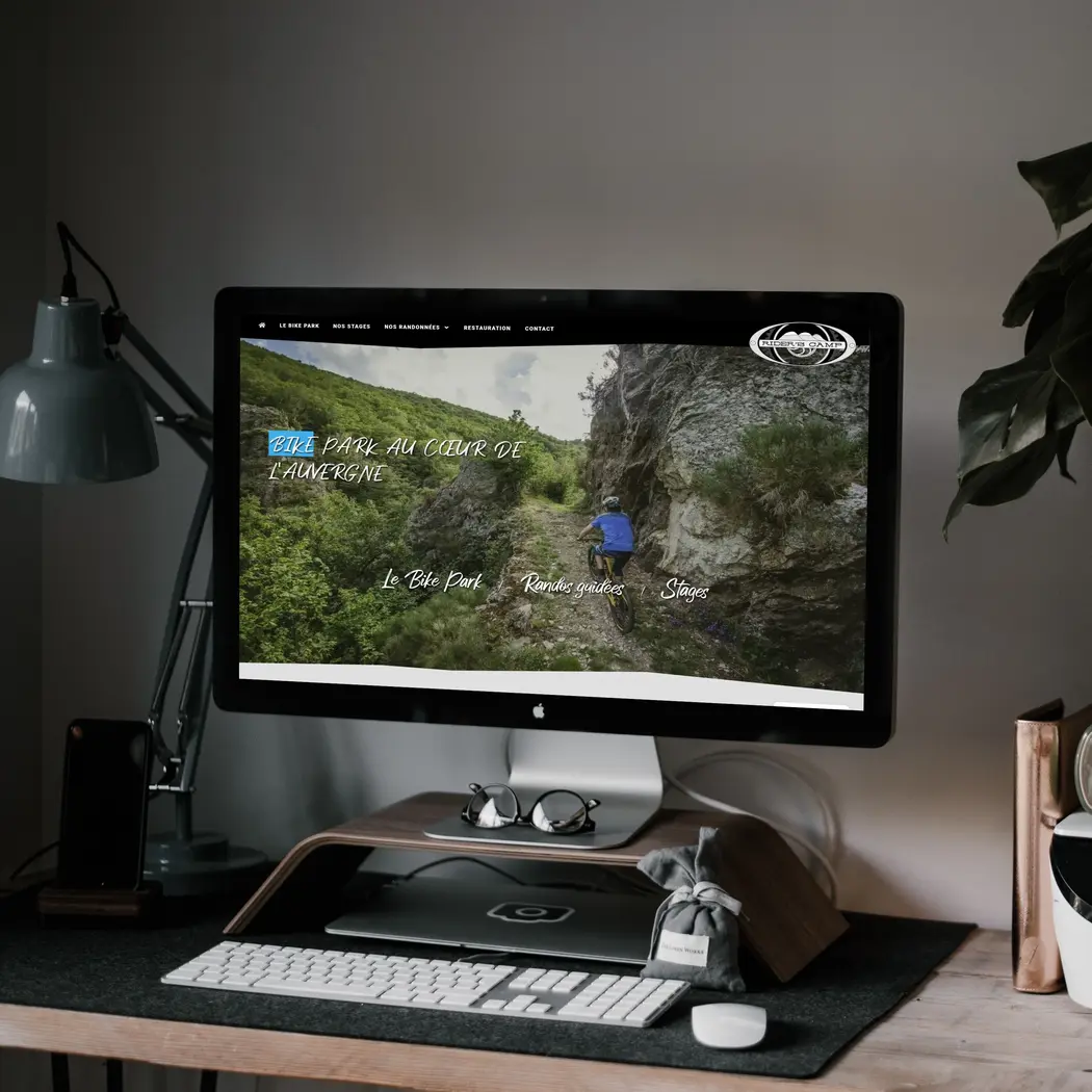 Mockup du site riderscamp