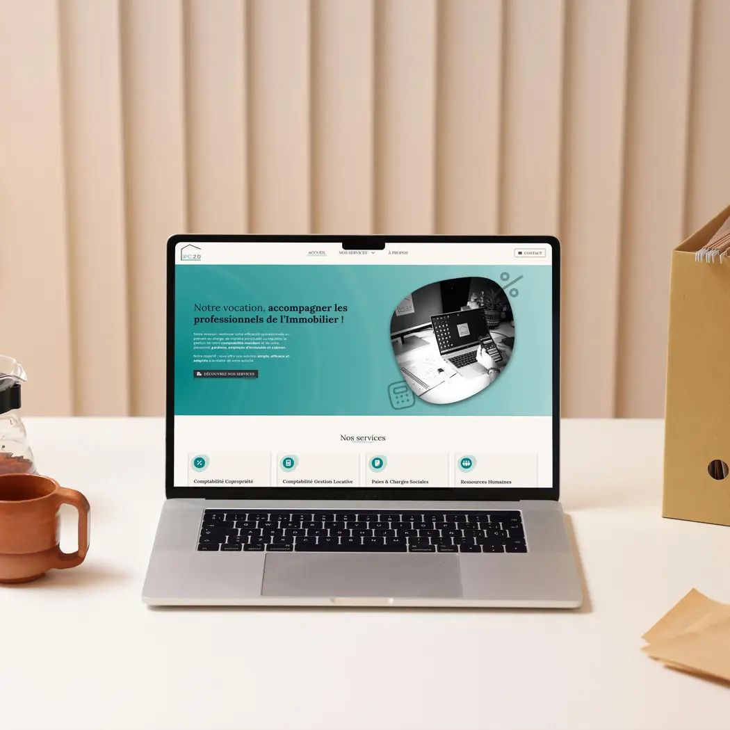 Mockup du site WordPress IPC 2.0